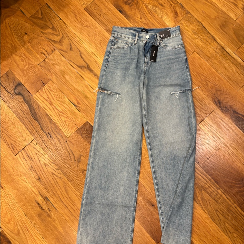 Express Light Blue Flare Jeans